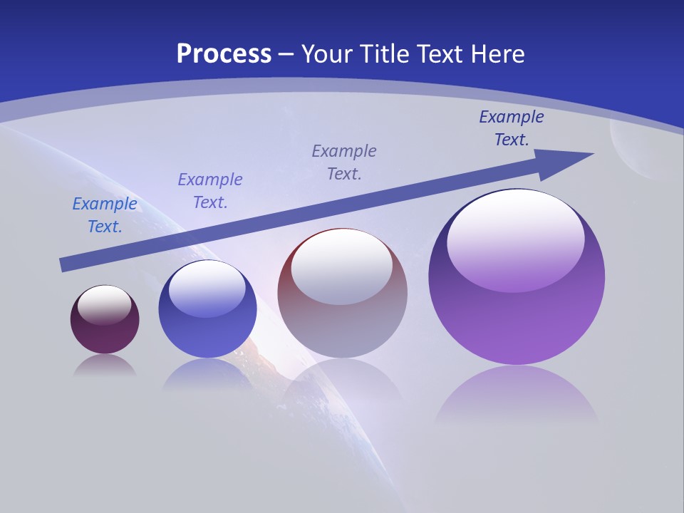 A Blue Planet With A Bright Sun In The Background PowerPoint Template