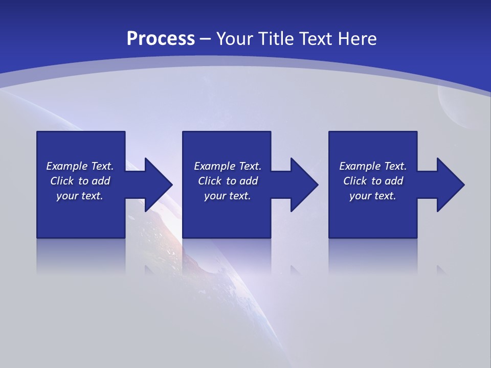 A Blue Planet With A Bright Sun In The Background PowerPoint Template