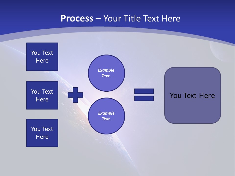 A Blue Planet With A Bright Sun In The Background PowerPoint Template