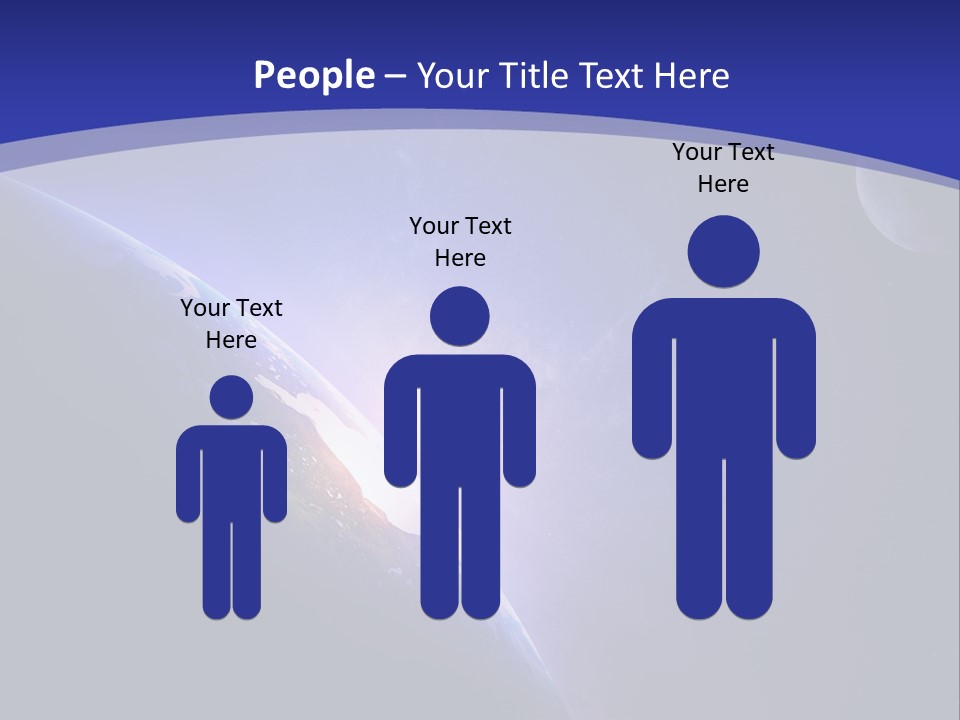 A Blue Planet With A Bright Sun In The Background PowerPoint Template