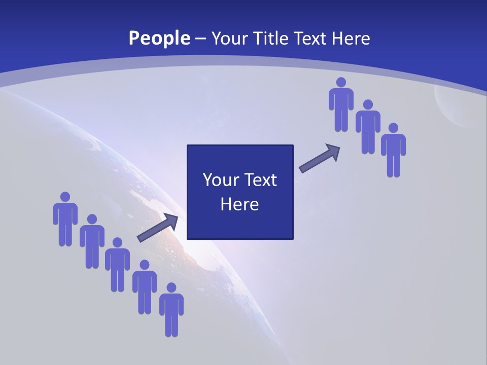 A Blue Planet With A Bright Sun In The Background PowerPoint Template