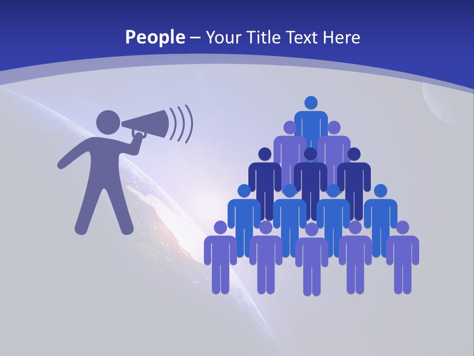A Blue Planet With A Bright Sun In The Background PowerPoint Template