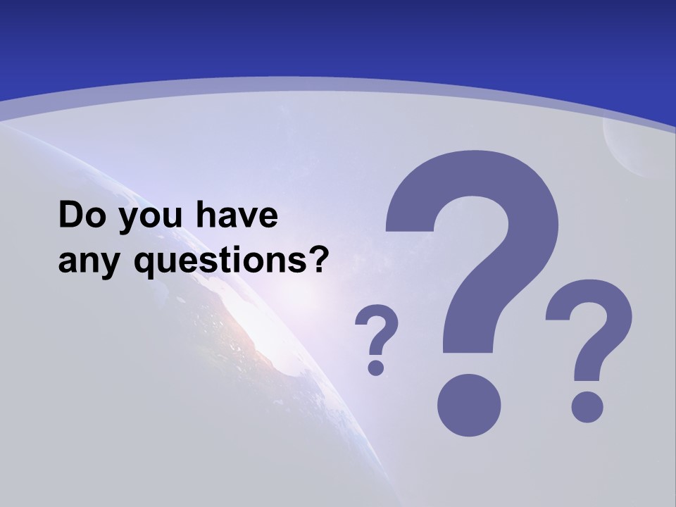A Blue Planet With A Bright Sun In The Background PowerPoint Template
