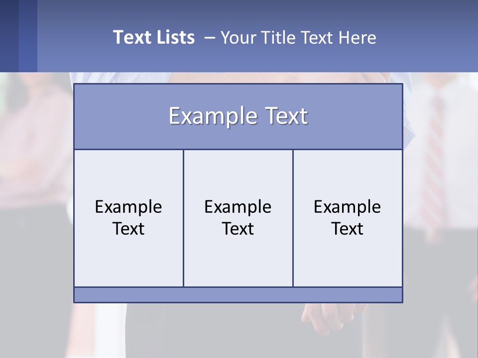 A Man In A Tie Is Holding His Hands Together PowerPoint Template