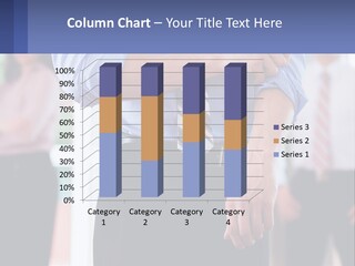 A Man In A Tie Is Holding His Hands Together PowerPoint Template