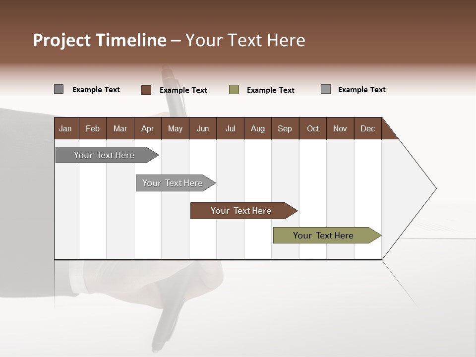 A Person Writing On A Piece Of Paper With A Pen PowerPoint Template