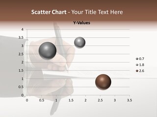 A Person Writing On A Piece Of Paper With A Pen PowerPoint Template