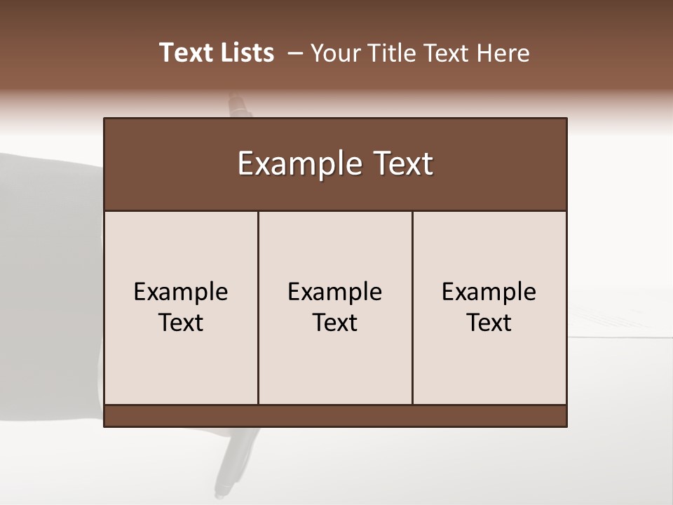 A Person Writing On A Piece Of Paper With A Pen PowerPoint Template