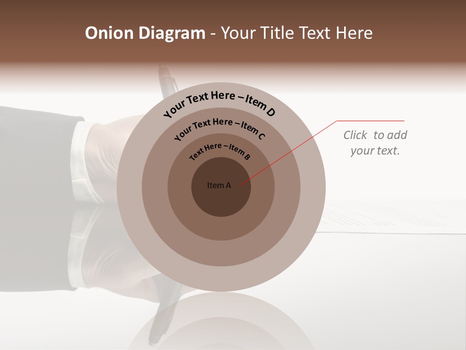 A Person Writing On A Piece Of Paper With A Pen PowerPoint Template