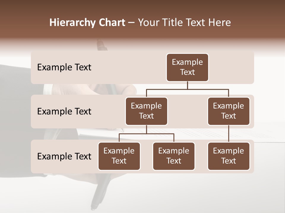 A Person Writing On A Piece Of Paper With A Pen PowerPoint Template