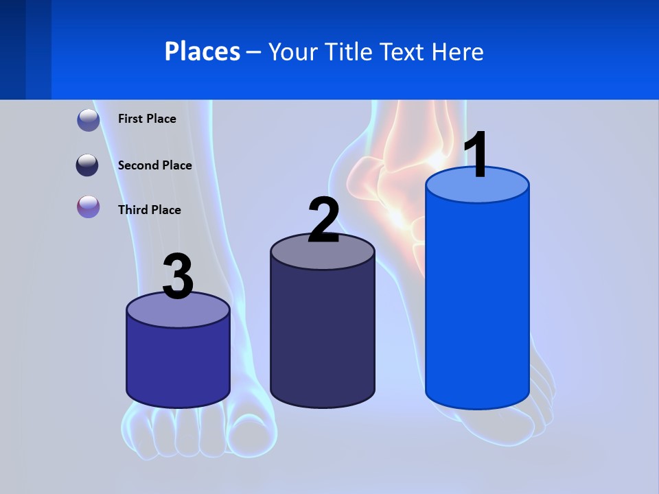 A Medical Powerpoint Presentation With A Blue Background PowerPoint Template