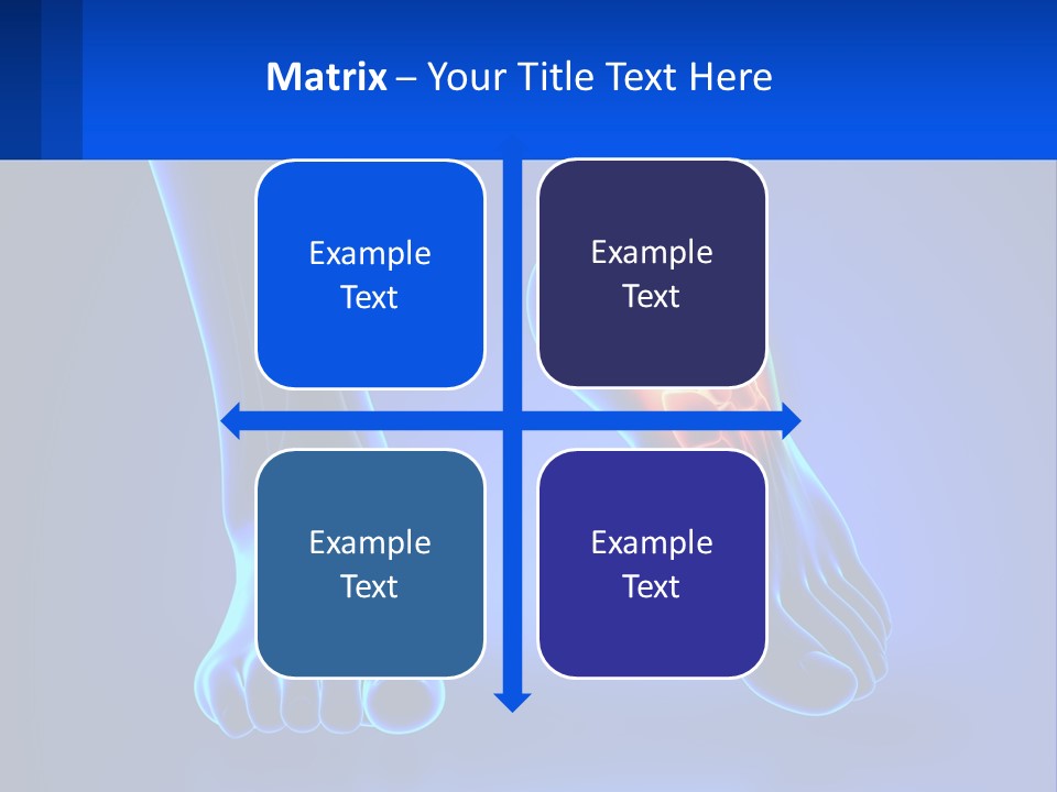 A Medical Powerpoint Presentation With A Blue Background PowerPoint Template