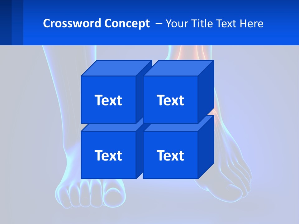A Medical Powerpoint Presentation With A Blue Background PowerPoint Template