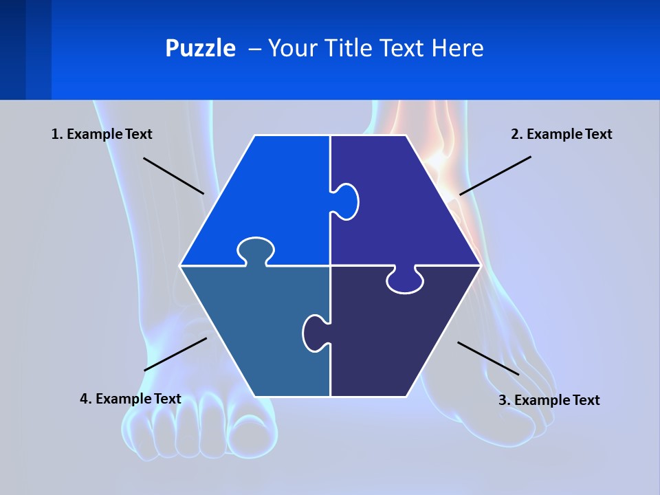A Medical Powerpoint Presentation With A Blue Background PowerPoint Template