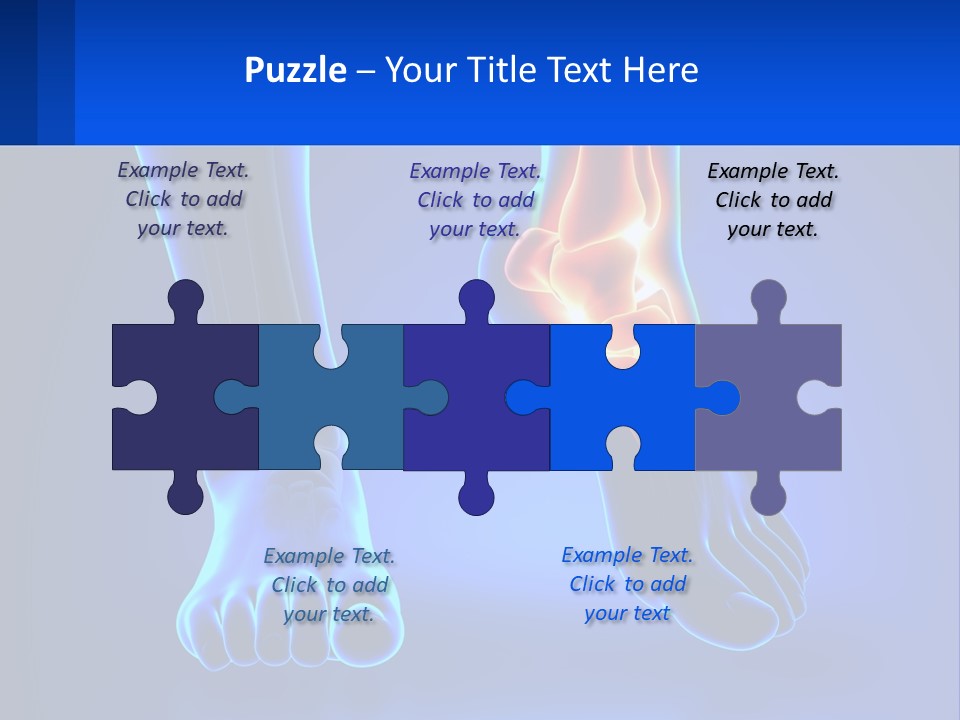 A Medical Powerpoint Presentation With A Blue Background PowerPoint Template