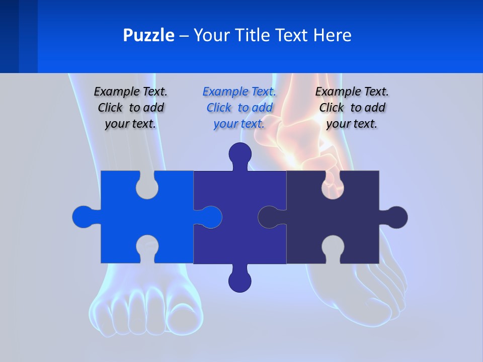 A Medical Powerpoint Presentation With A Blue Background PowerPoint Template