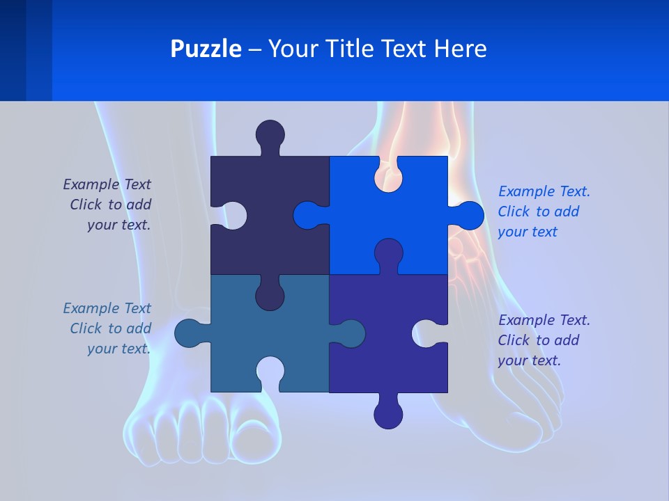 A Medical Powerpoint Presentation With A Blue Background PowerPoint Template