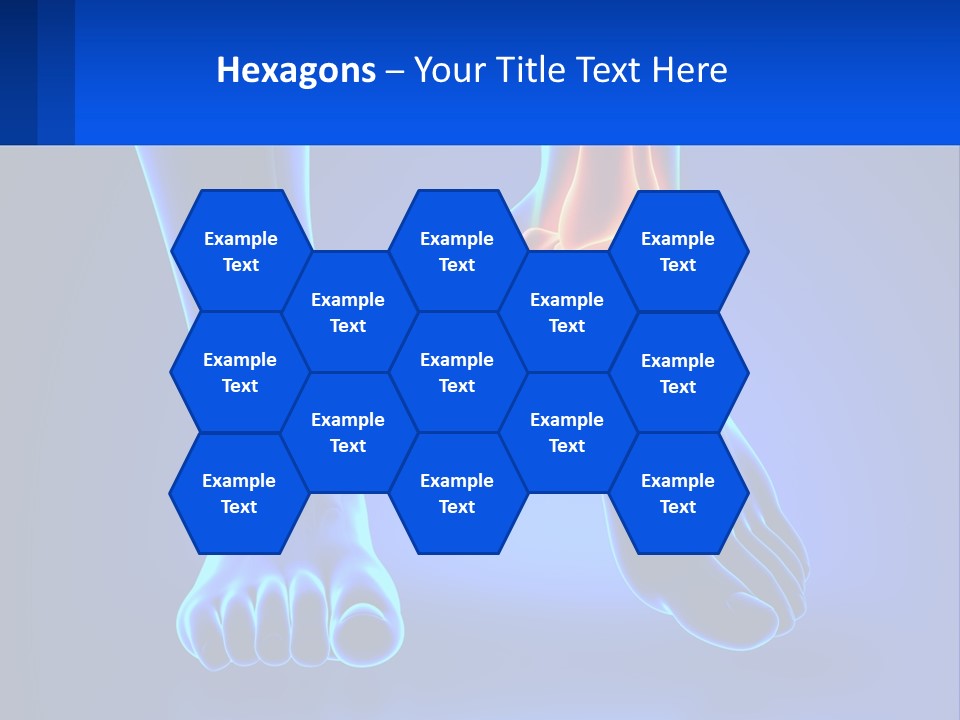 A Medical Powerpoint Presentation With A Blue Background PowerPoint Template
