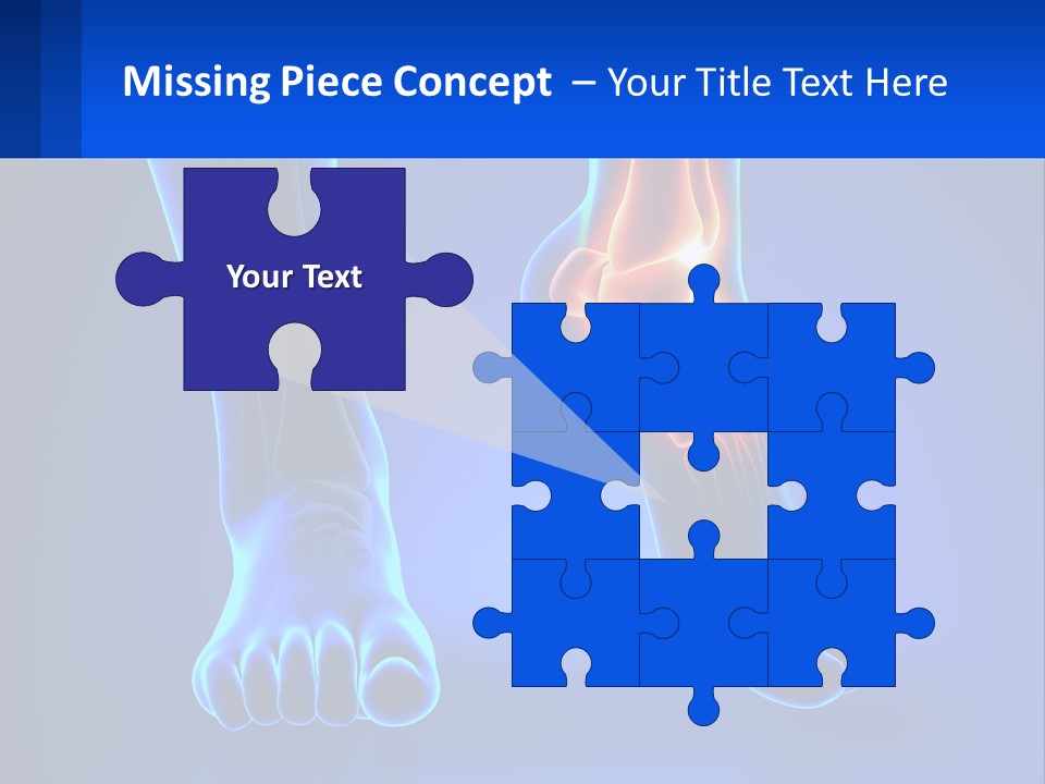 A Medical Powerpoint Presentation With A Blue Background PowerPoint Template