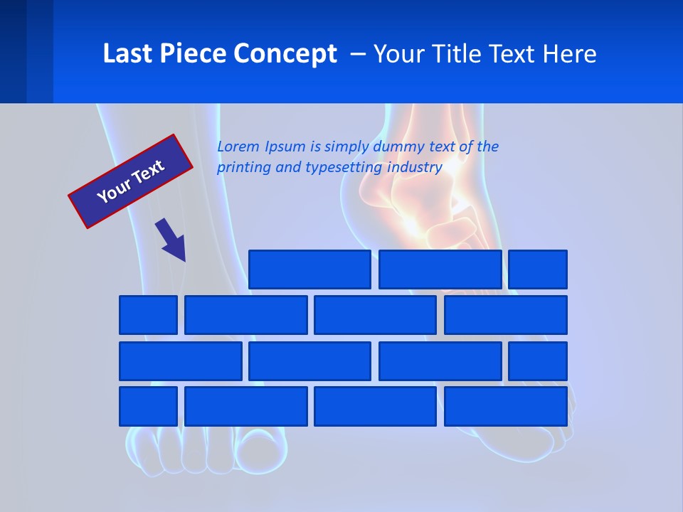 A Medical Powerpoint Presentation With A Blue Background PowerPoint Template