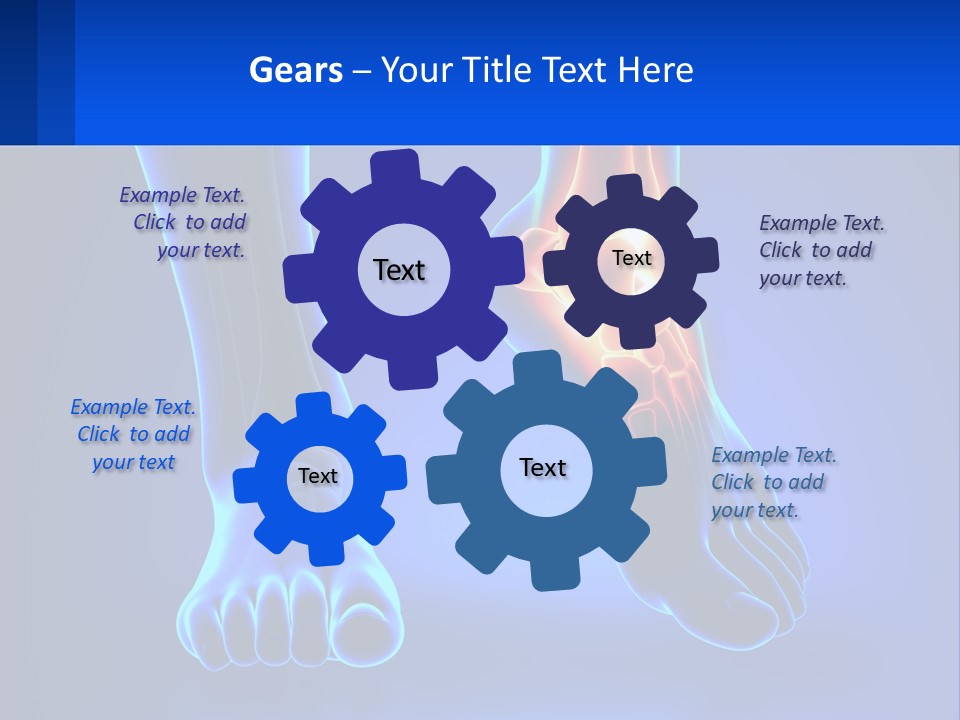 A Medical Powerpoint Presentation With A Blue Background PowerPoint Template