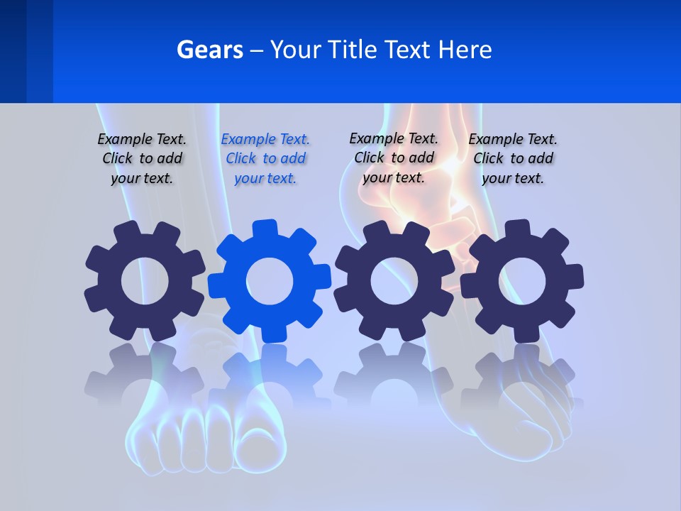 A Medical Powerpoint Presentation With A Blue Background PowerPoint Template