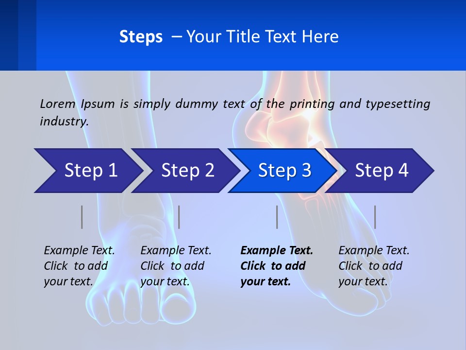 A Medical Powerpoint Presentation With A Blue Background PowerPoint Template