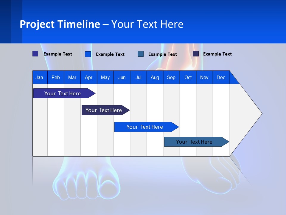 A Medical Powerpoint Presentation With A Blue Background PowerPoint Template
