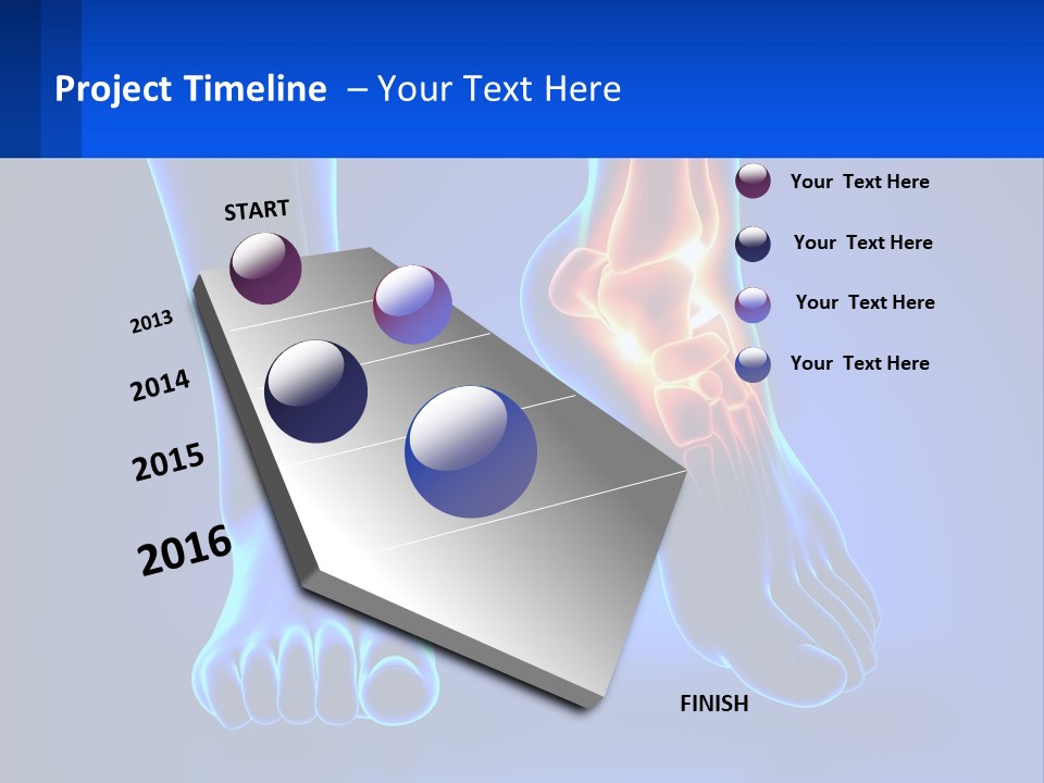 A Medical Powerpoint Presentation With A Blue Background PowerPoint Template