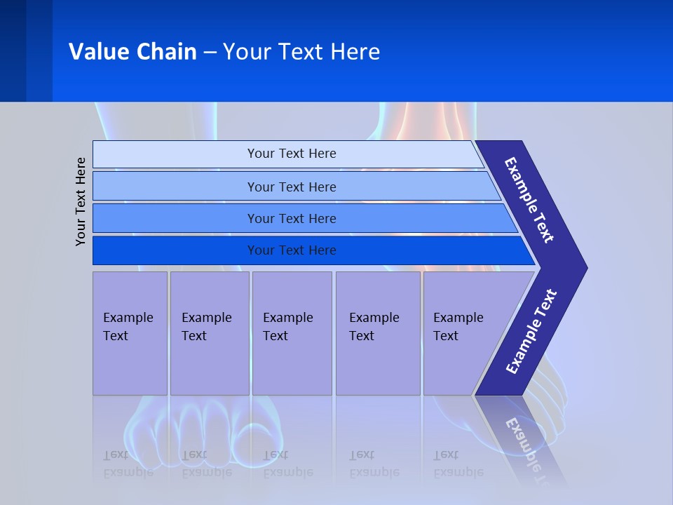 A Medical Powerpoint Presentation With A Blue Background PowerPoint Template
