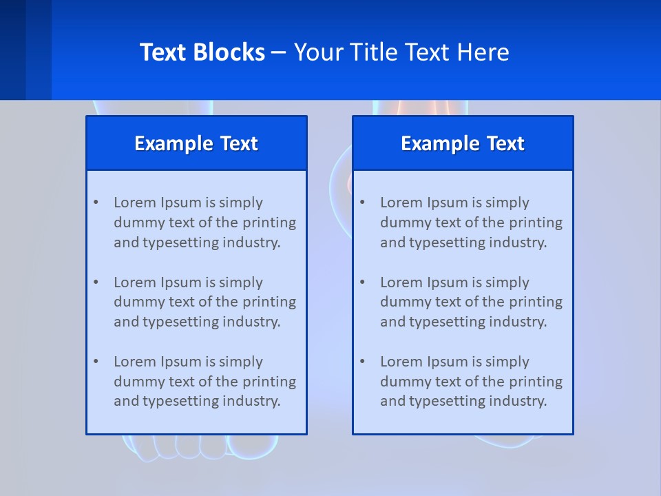 A Medical Powerpoint Presentation With A Blue Background PowerPoint Template