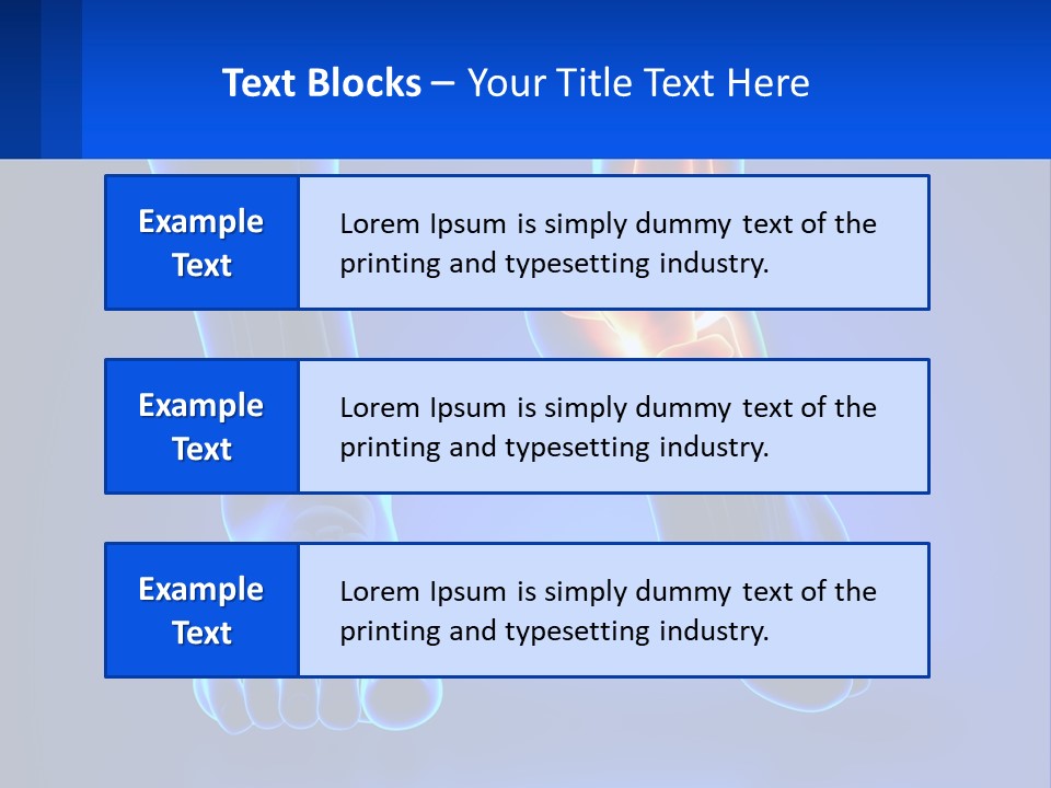 A Medical Powerpoint Presentation With A Blue Background PowerPoint Template