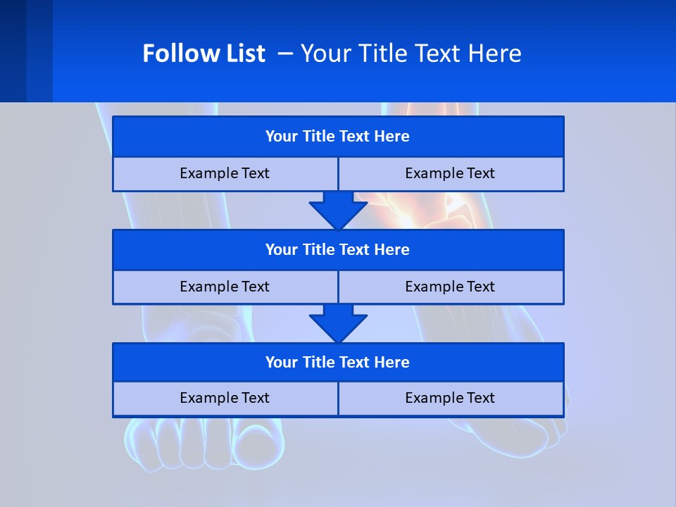 A Medical Powerpoint Presentation With A Blue Background PowerPoint Template