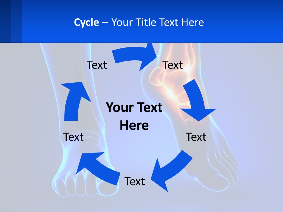 A Medical Powerpoint Presentation With A Blue Background PowerPoint Template