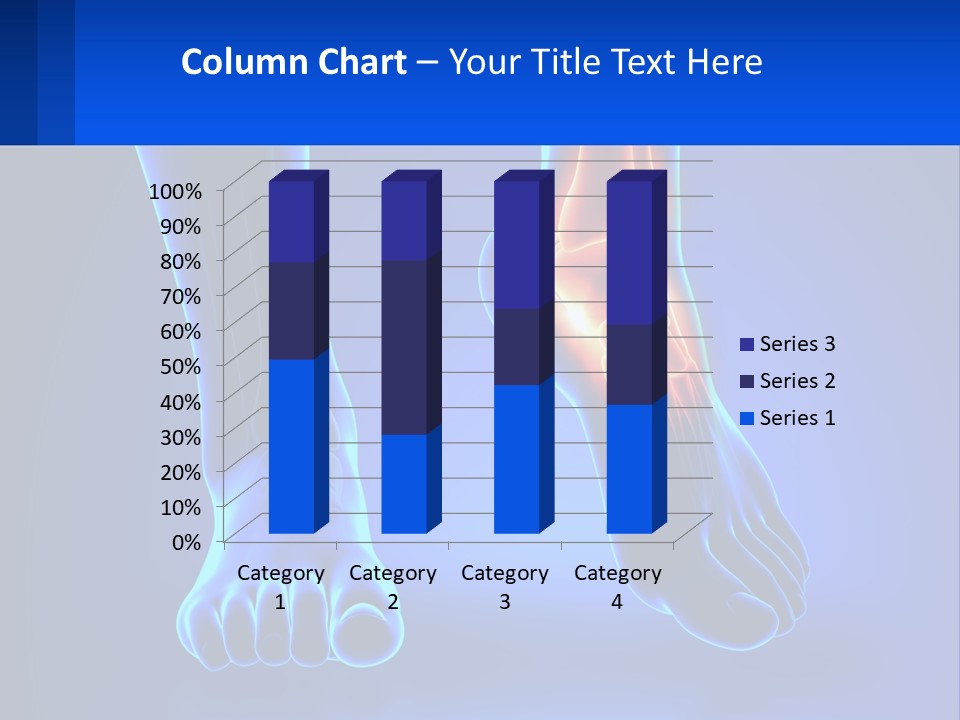 A Medical Powerpoint Presentation With A Blue Background PowerPoint Template