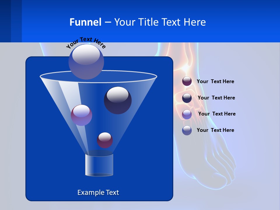 A Medical Powerpoint Presentation With A Blue Background PowerPoint Template