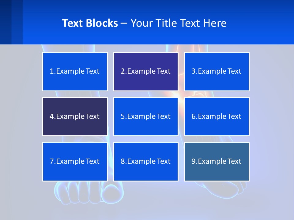 A Medical Powerpoint Presentation With A Blue Background PowerPoint Template
