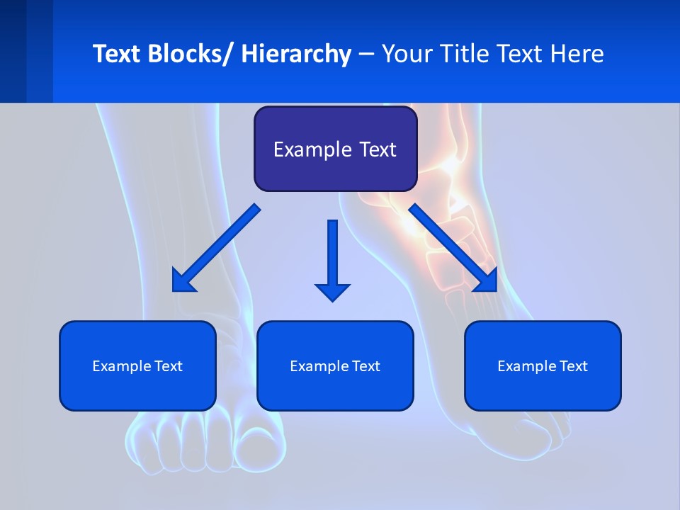 A Medical Powerpoint Presentation With A Blue Background PowerPoint Template