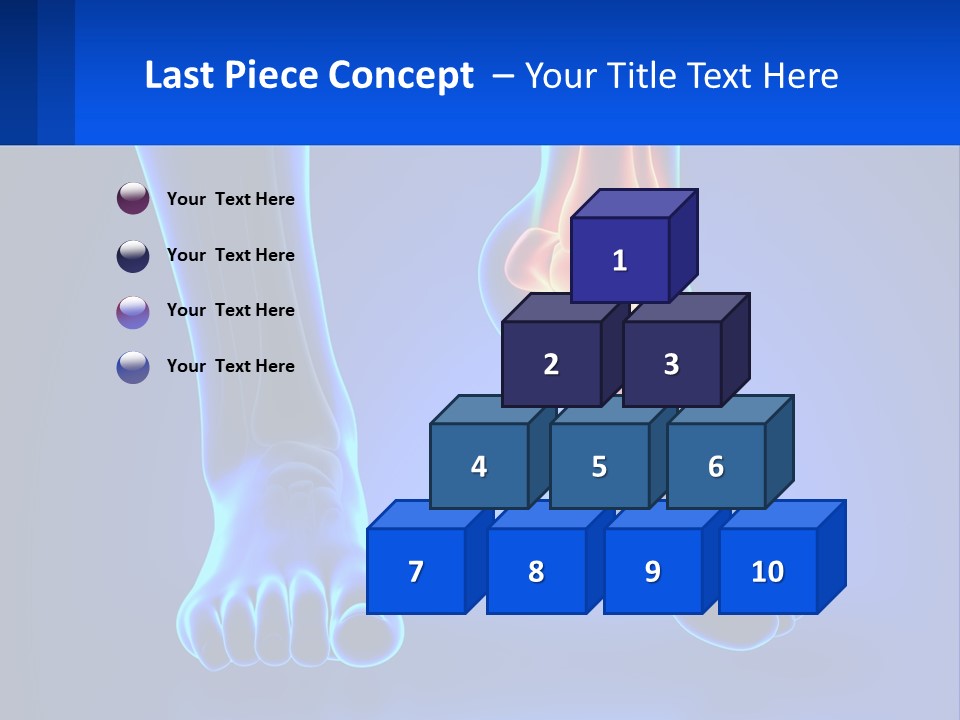 A Medical Powerpoint Presentation With A Blue Background PowerPoint Template