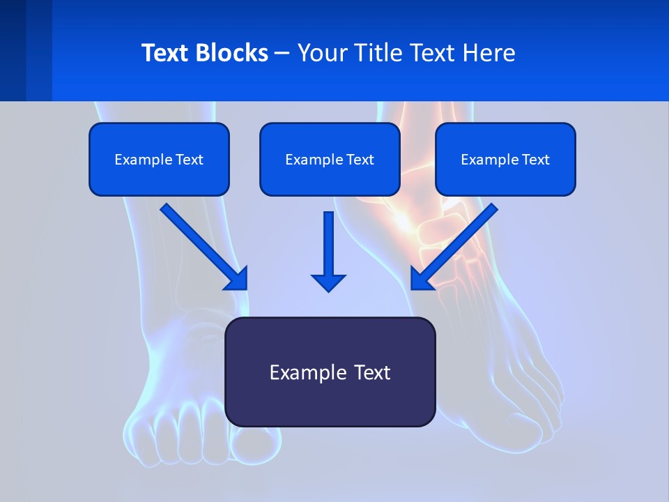 A Medical Powerpoint Presentation With A Blue Background PowerPoint Template