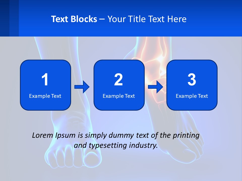 A Medical Powerpoint Presentation With A Blue Background PowerPoint Template