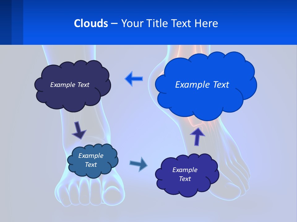 A Medical Powerpoint Presentation With A Blue Background PowerPoint Template