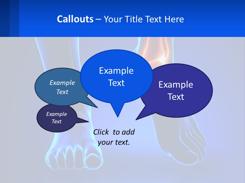 A Medical Powerpoint Presentation With A Blue Background PowerPoint Template