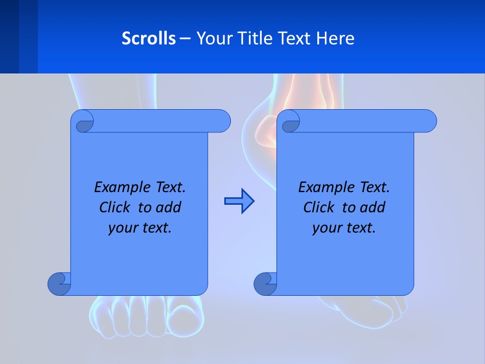 A Medical Powerpoint Presentation With A Blue Background PowerPoint Template