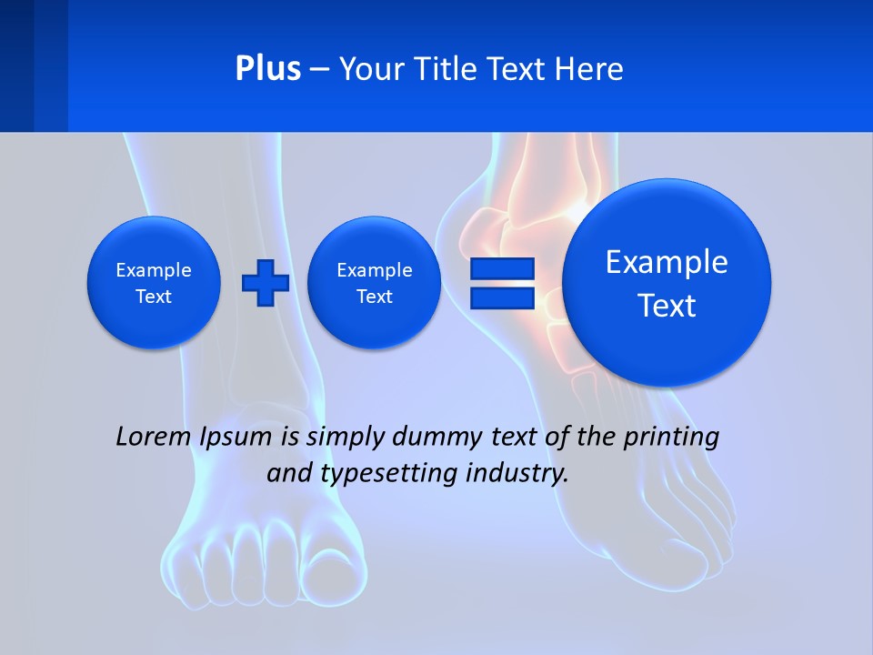 A Medical Powerpoint Presentation With A Blue Background PowerPoint Template