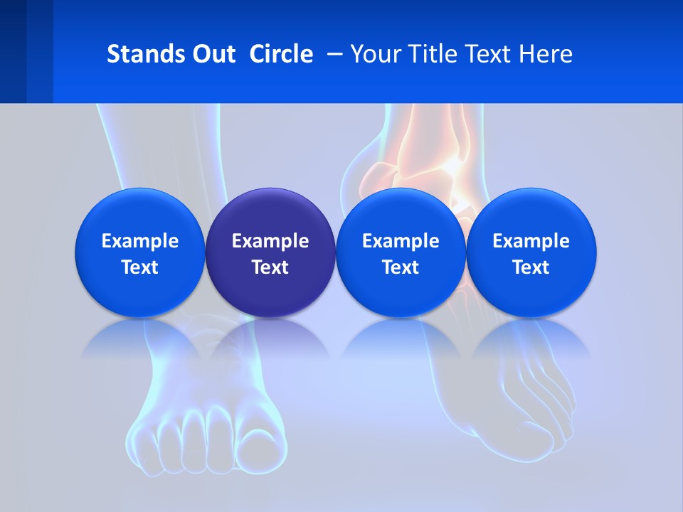 A Medical Powerpoint Presentation With A Blue Background PowerPoint Template