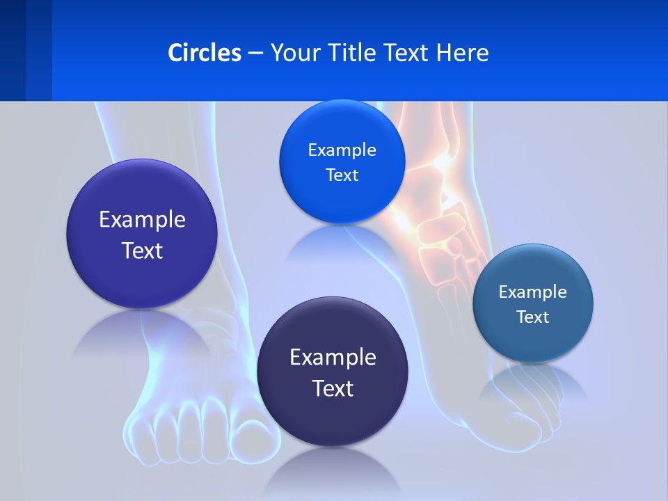 A Medical Powerpoint Presentation With A Blue Background PowerPoint Template