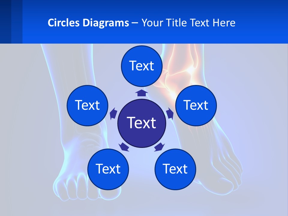 A Medical Powerpoint Presentation With A Blue Background PowerPoint Template