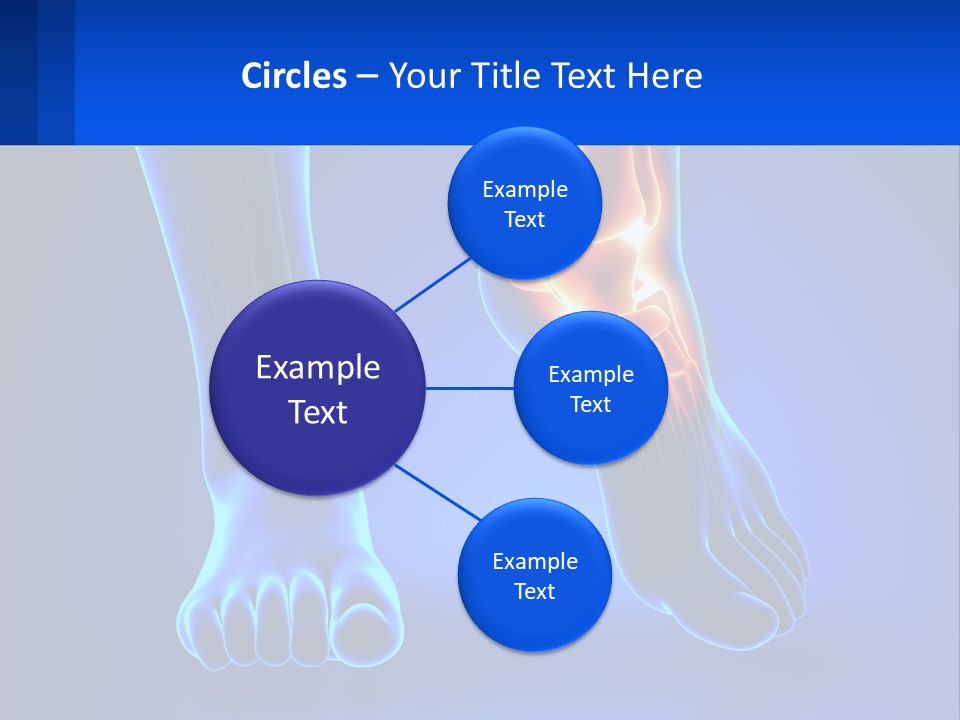 A Medical Powerpoint Presentation With A Blue Background PowerPoint Template