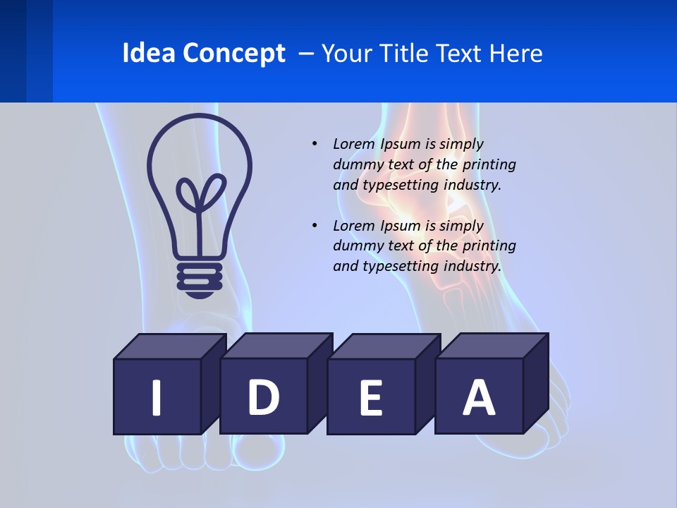 A Medical Powerpoint Presentation With A Blue Background PowerPoint Template